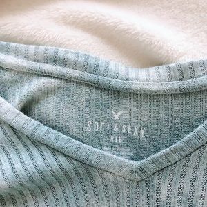 american eagle soft & sexy ribbed longsleeve